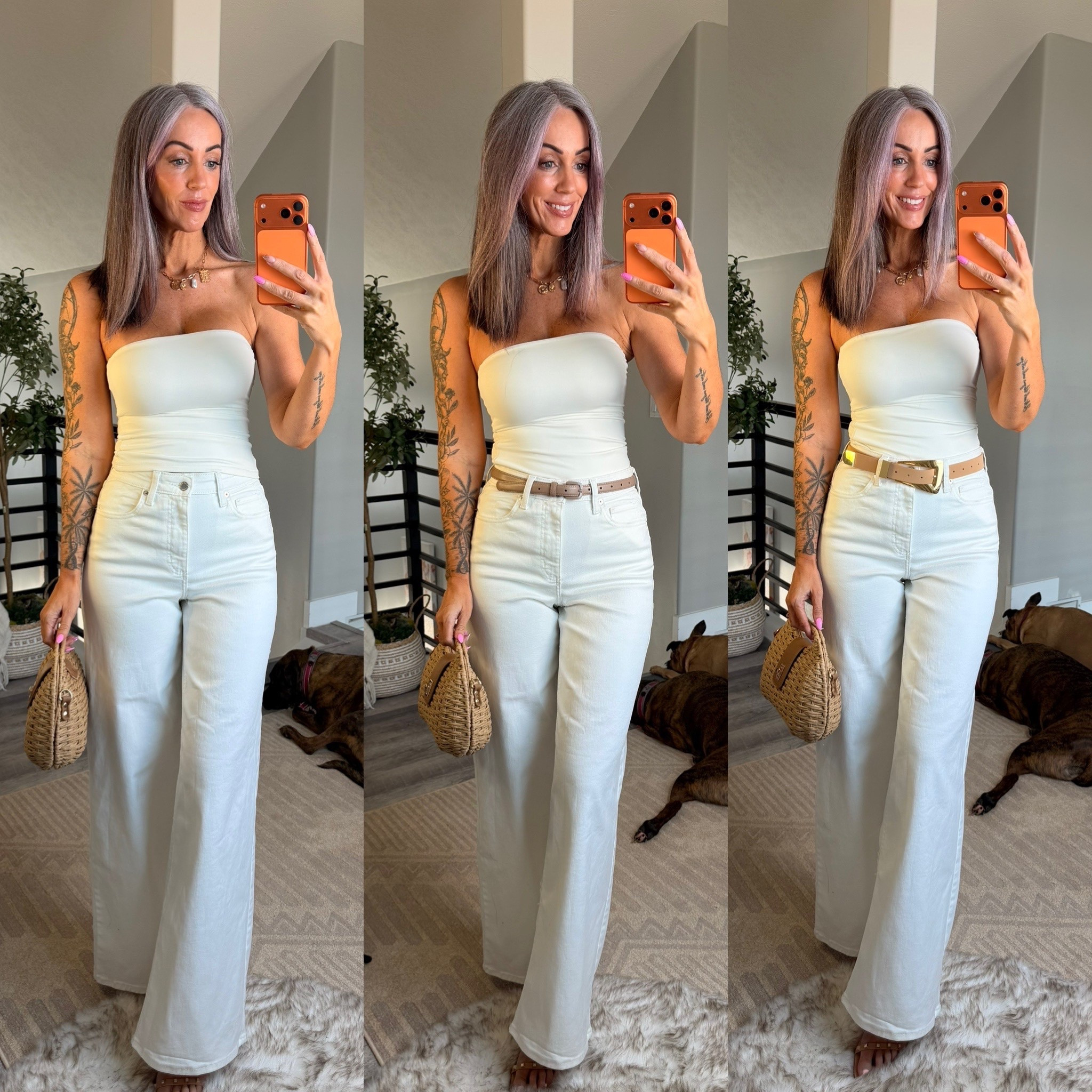 Viral Target jeans, no belt, skinny belt, wide belt. I have these in 3 washes now and love tbem. They run a little small I wear size 8. 


#LTKootd #LTKFestival #LTKOver40