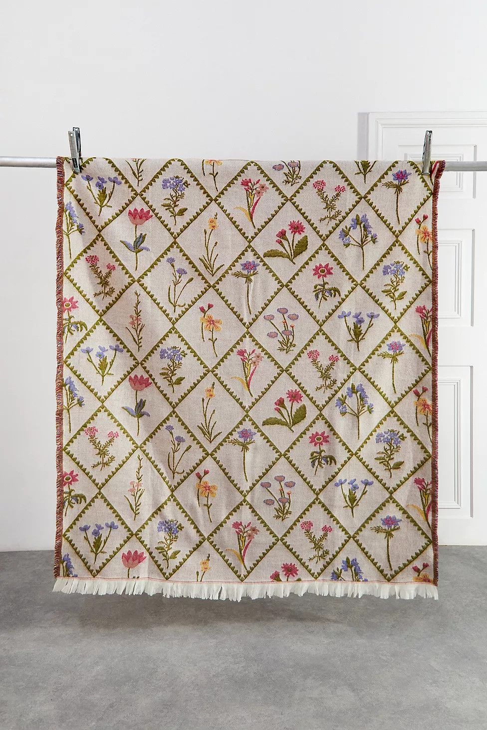 Vintage Wildflower Throw Blanket | Urban Outfitters UK