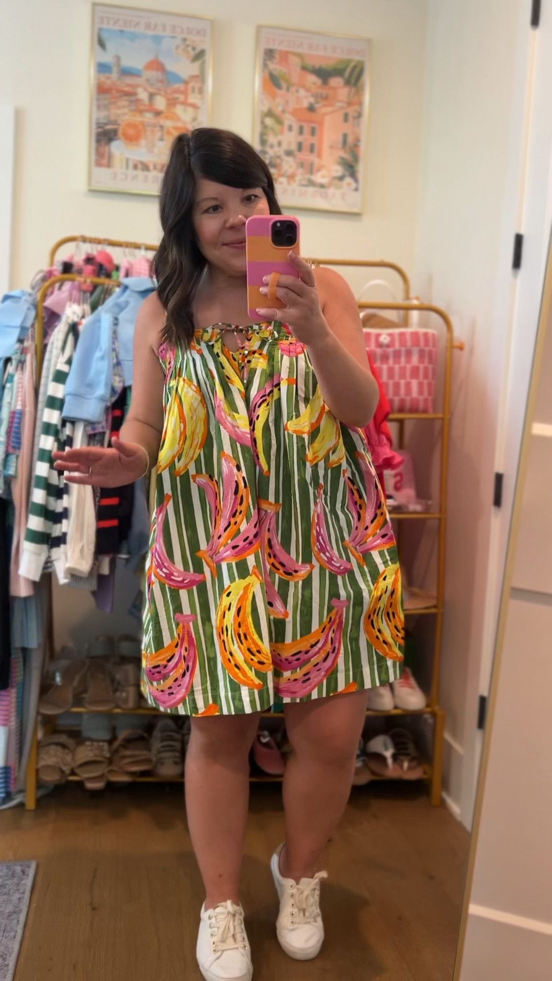 Wearing a size small in this dress. All the fit is through the bust

#LTKootd #LTKmomlife #LTKBaby