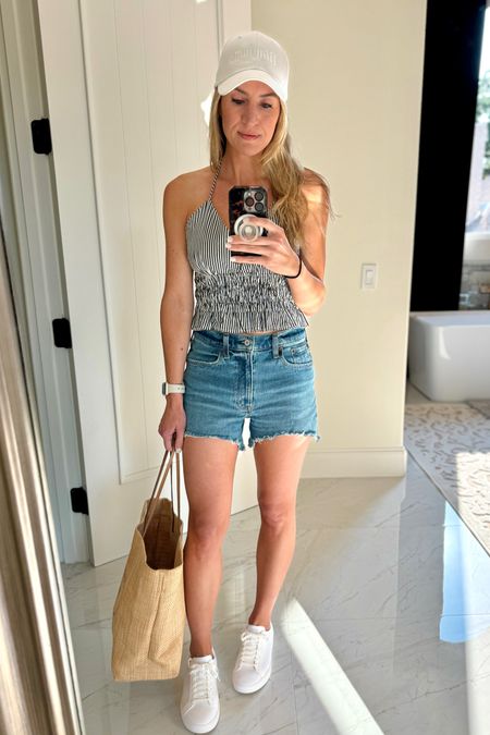 Summer Outfit

These denim shorts are super comfortable and run TTS. I like the higher waist and “mom” fit so they’re not tight on my thighs. 

#everypiecefits

Denim shorts
Jean shorts 
Summer shorts 
Casual outfit 
Sneakers
Tennis shoes
Travel outfit
Vacation outfit

#LTKSeasonal #LTKOver40 #LTKTravel
