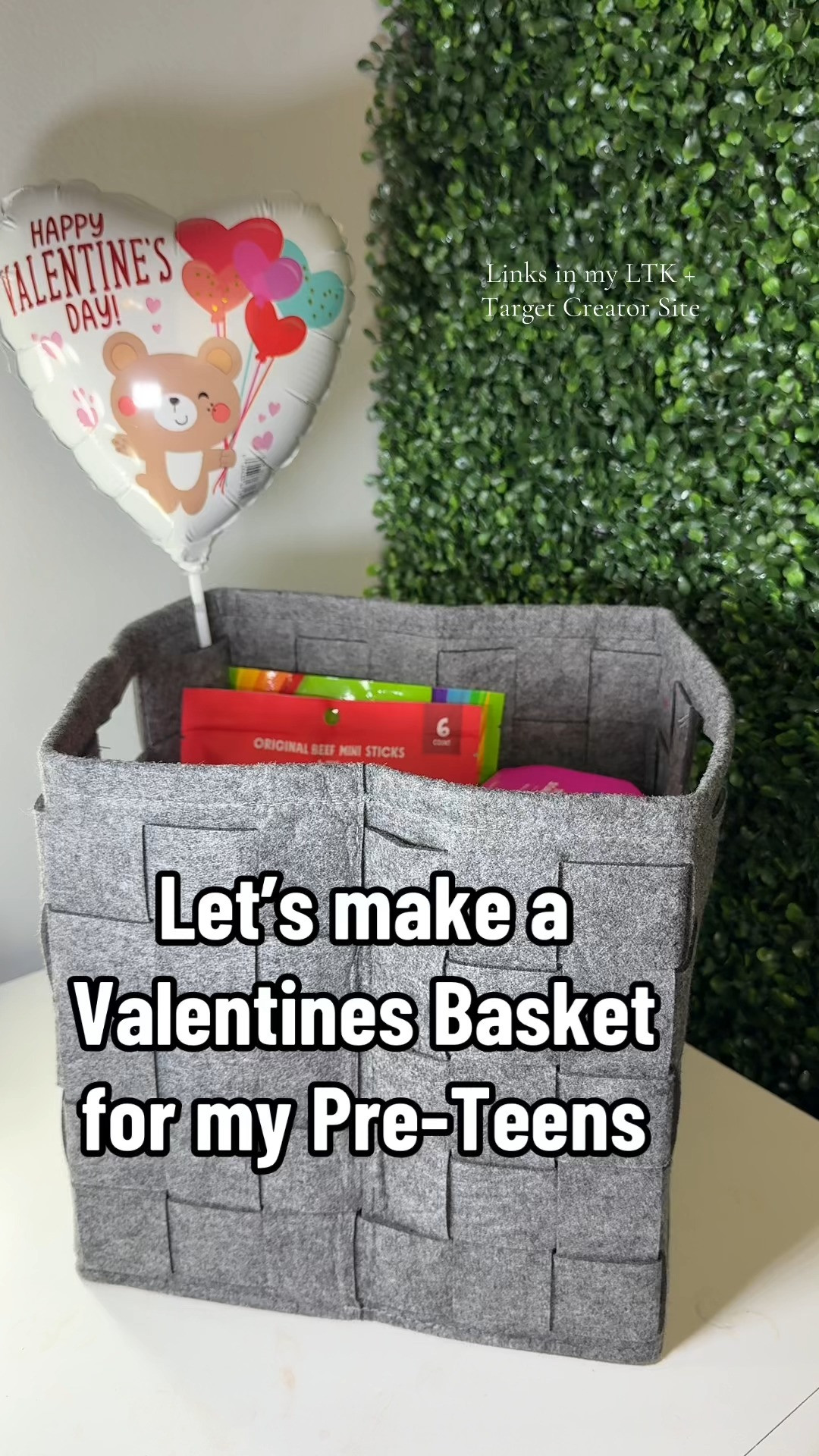 Valentines Day Basket for my pre-teen boys  Shop the items: https://tinyurl.com/653ejvuc 

 #LTKSeasonal #LTKKids #LTKFamily