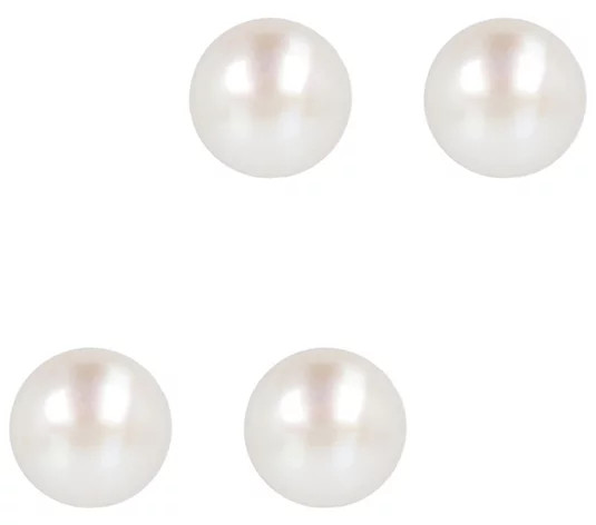 Honora Cultured Pearl Set of 2 Stud Ear rings,Boxed | QVC