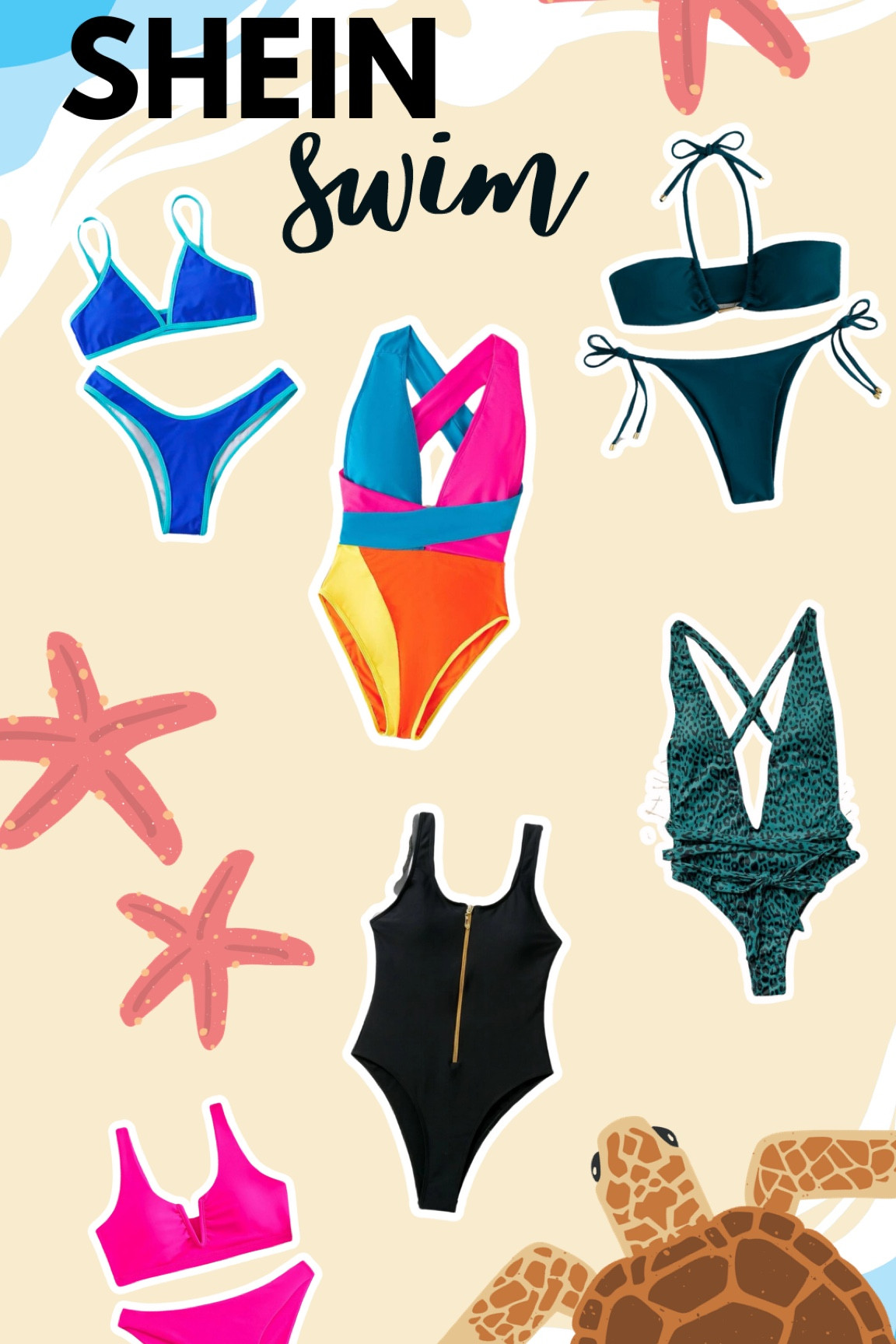 Some of the #shein swimwear I packed on this cruise. The bright color block one piece got a lot of compliments but my personal favorite is the teal cheetah one piece. #swimwear #swimsuit #bikini #beach #travel #cruise 

#LTKswim #LTKfindsunder50 #LTKtravel