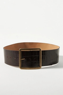 Streets Ahead Wide Square Buckle Belt | Anthropologie (US)