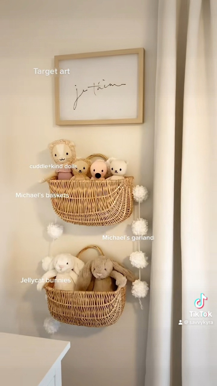 Baby girl nursery, wall basket, stuffed animals, cuddle and kind babies, lion, polar bear, flamingo, wall art, nursery art, Target baby finds, Michael’s baskets, baby organization #LTKunder50 

#LTKbaby #LTKhome #LTKkids