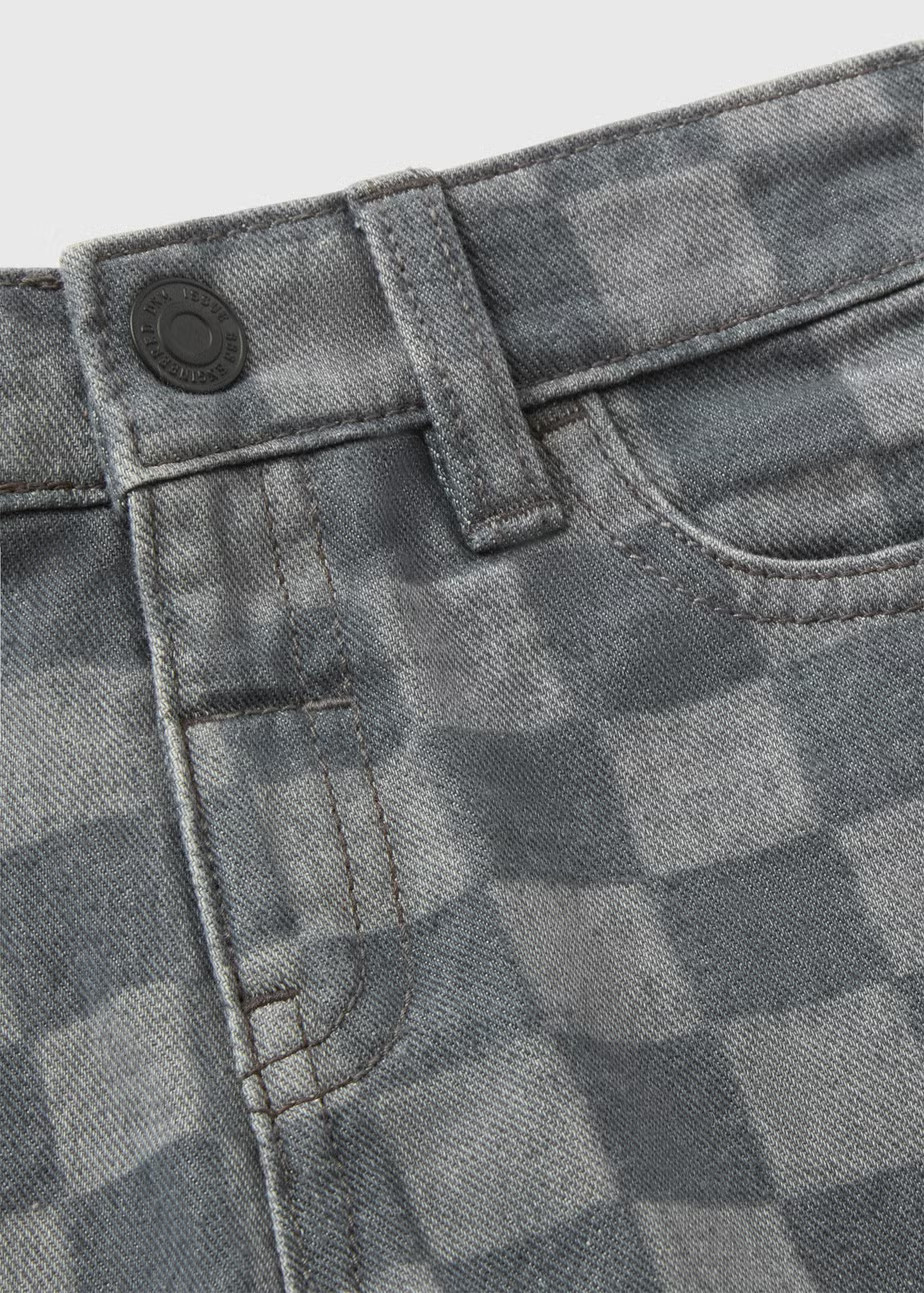Boys Grey Checkerboard Jeans (1-7yrs) | Matalan (UK)