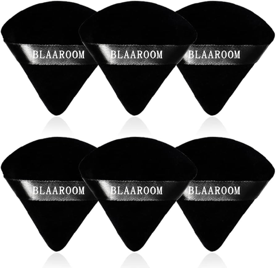 BLAAROOM 6 Pcs Velvet Triangle Powder Puff,Triangular Design Makeup Soft Sponge Puff for Face Exq... | Amazon (US)