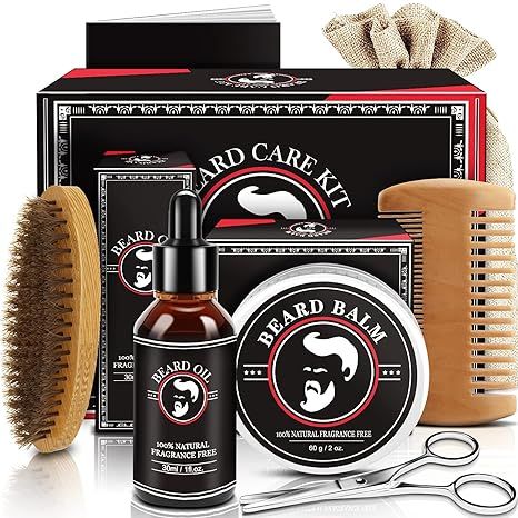 Valentines Day Gifts for Him - Mens Valentines Gifts - Beard Growth and Grooming Kit w/Beard Oil ... | Amazon (US)