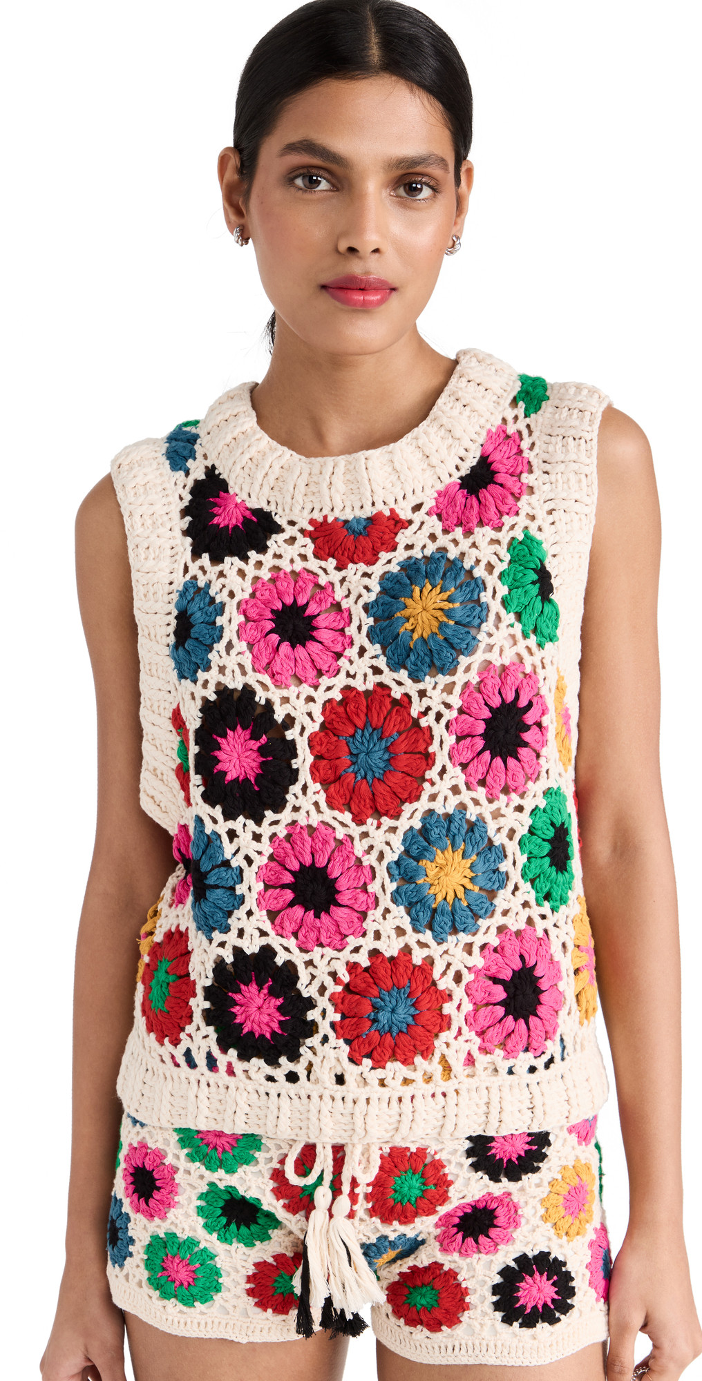 FARM Rio Multi Circles Crochet Vest | Shopbop