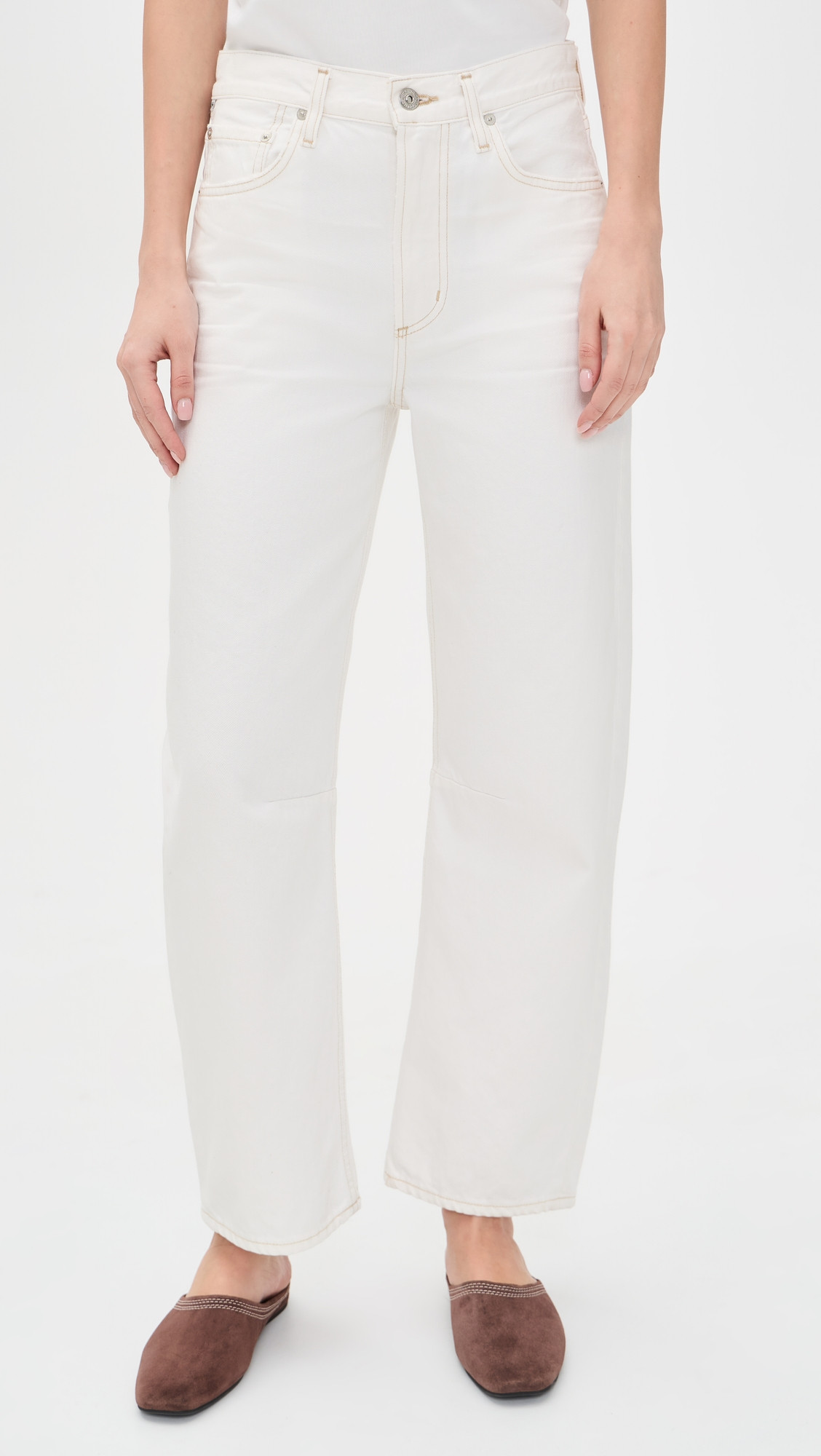 Citizens of Humanity Miro Relaxed Jeans Soft White 26 | Shopbop