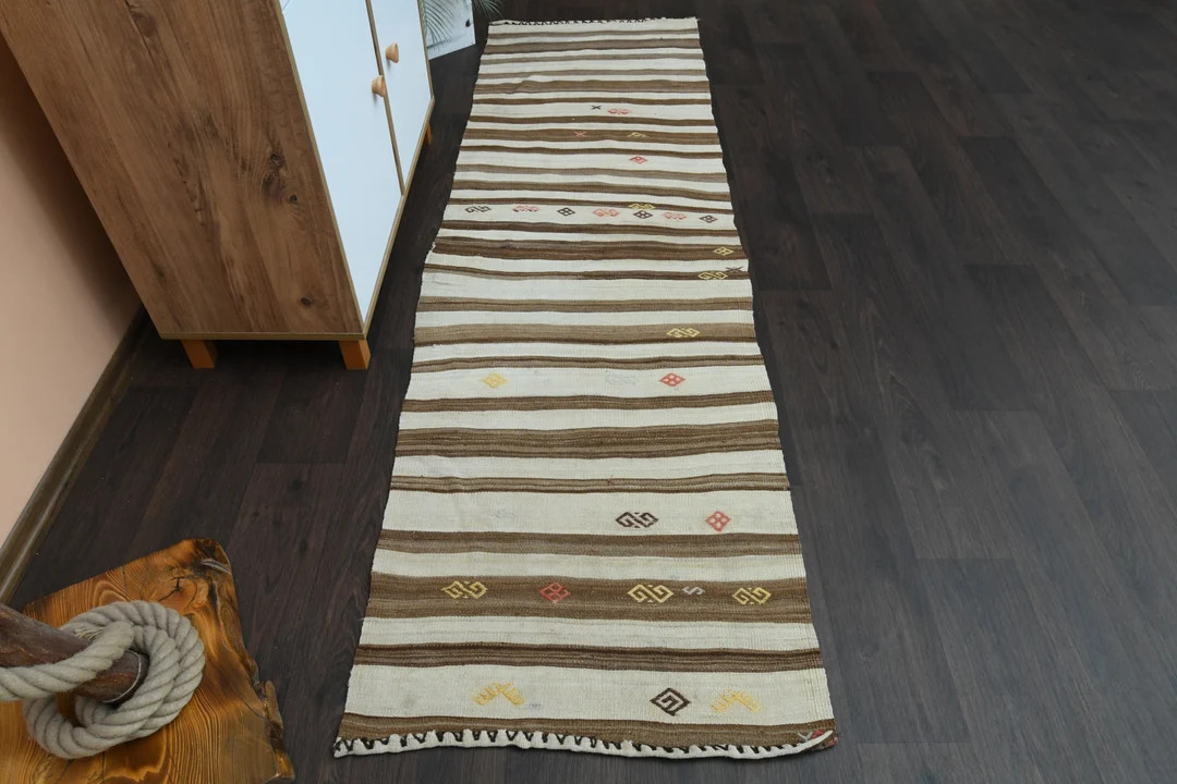 2.4x8.1 Ft Turkish Runner, Vintage Runner, Antique Rug, Oushak Runner, Kitchen Rug, Bohemian Rug,... | Etsy (US)