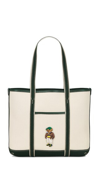 Fall Bear Small Tote in Ecru & Northwest Pine | Revolve Clothing (Global)