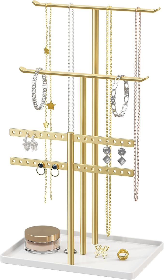 pickpiff Jewelry Stand Holder Organizer: 14.5" Sturdy Jewelry Hanger for Necklace, Earring, Brace... | Amazon (US)