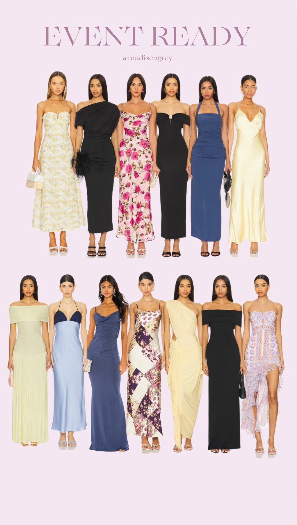 I scrolled Revolve so you don’t have to! A perfect array of dresses for any number of events: wedding guest, other formal events

Revolve has so many pretty options and a lot of them are surprisingly affordable, under $100! 

#LTKFindsUnder100 #LTKWedding