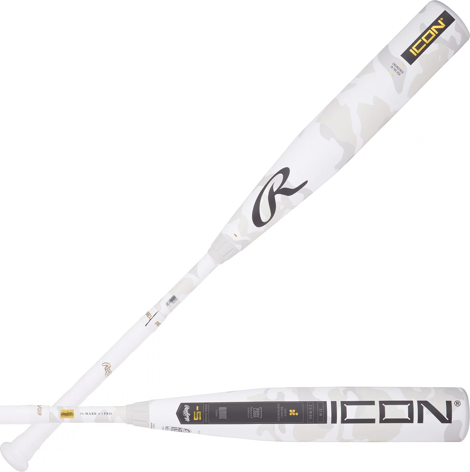 Rawlings Icon 2¾" USSSA Bat (-5) 2025, Carbon | DICK'S Sporting Goods
