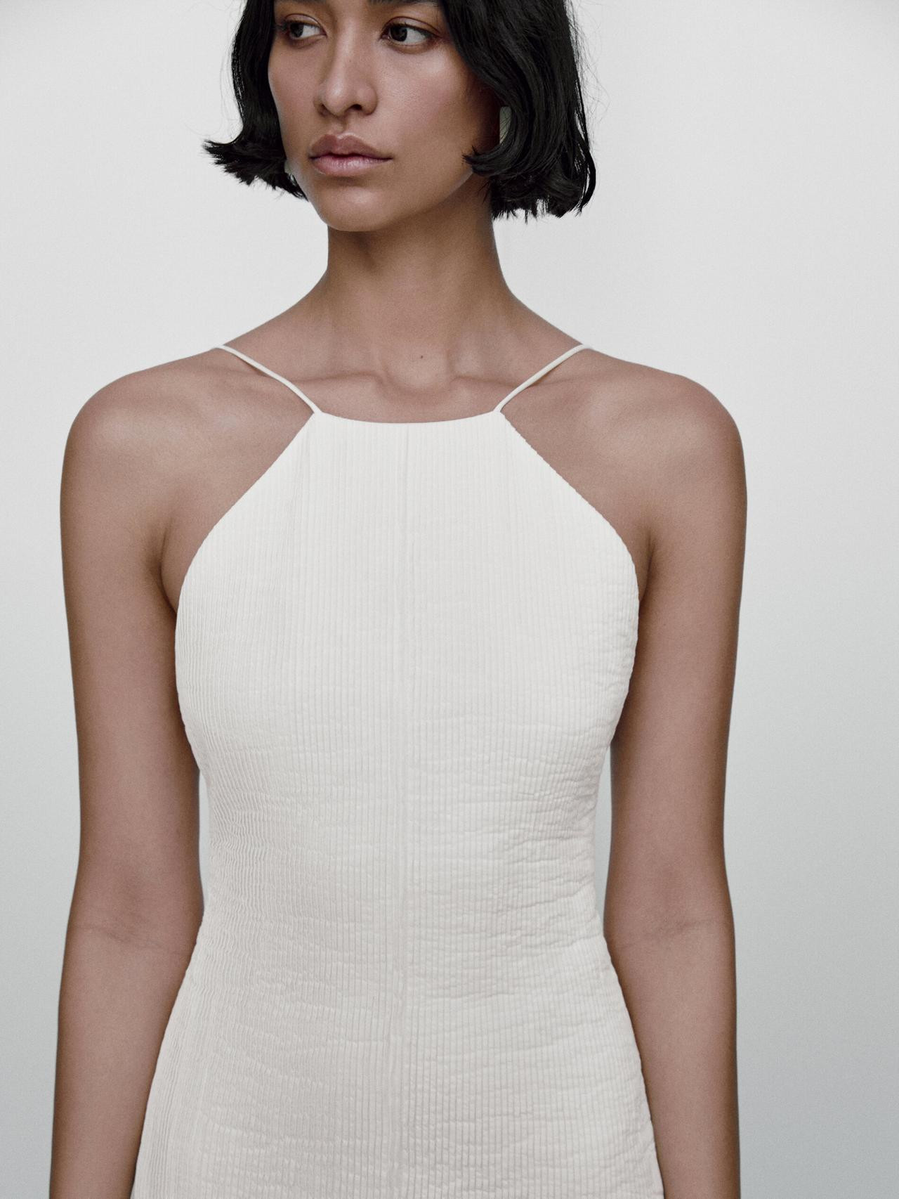 Kleid mit Zierfalten - Limited Edition | Massimo Dutti DE