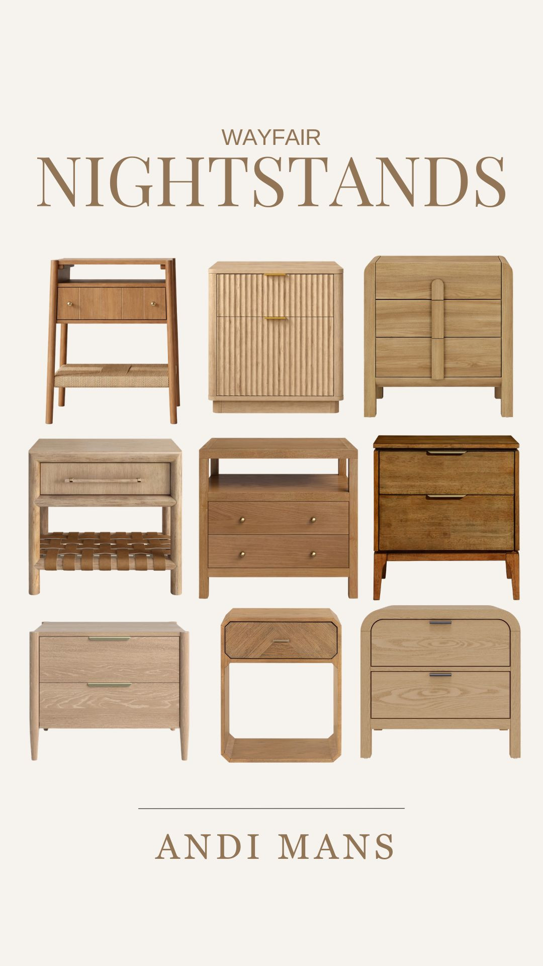 Wayfair nightstands I'm loving! These earthy finds are perfect for a quick bedroom refresh. 

 #LTKSeasonal #LTKOver40 #LTKHome