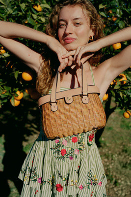 Frances Valentine Willow Wicker Basket Bag | Anthropologie (US)