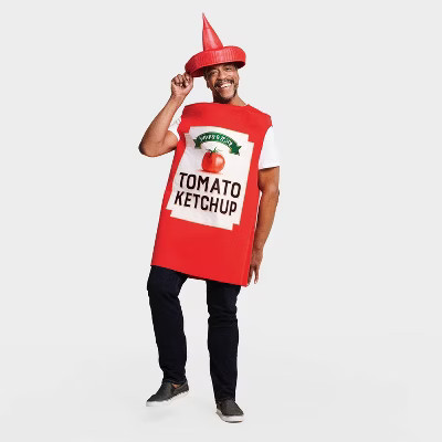 Adult Ketchup Halloween Costume with Headpiece One Size - Hyde & EEK! Boutique™ | Target