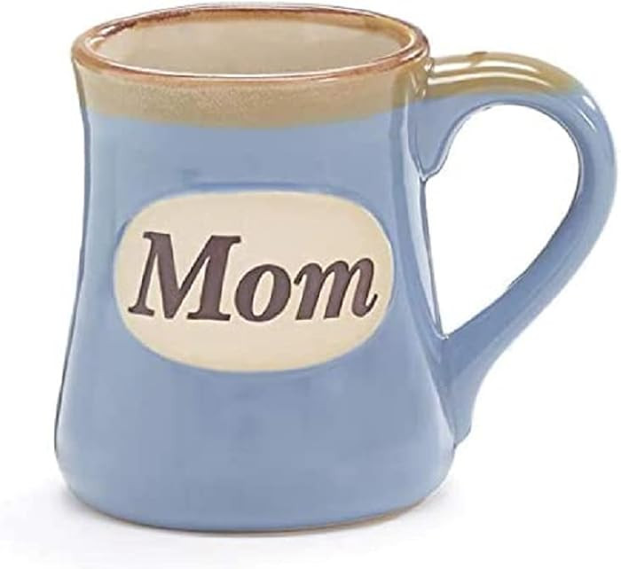 Mom Porcelain Blue Coffee Tea Mug Cup 18oz Gift Box Holds Childs Hands...Hearts | Amazon (US)