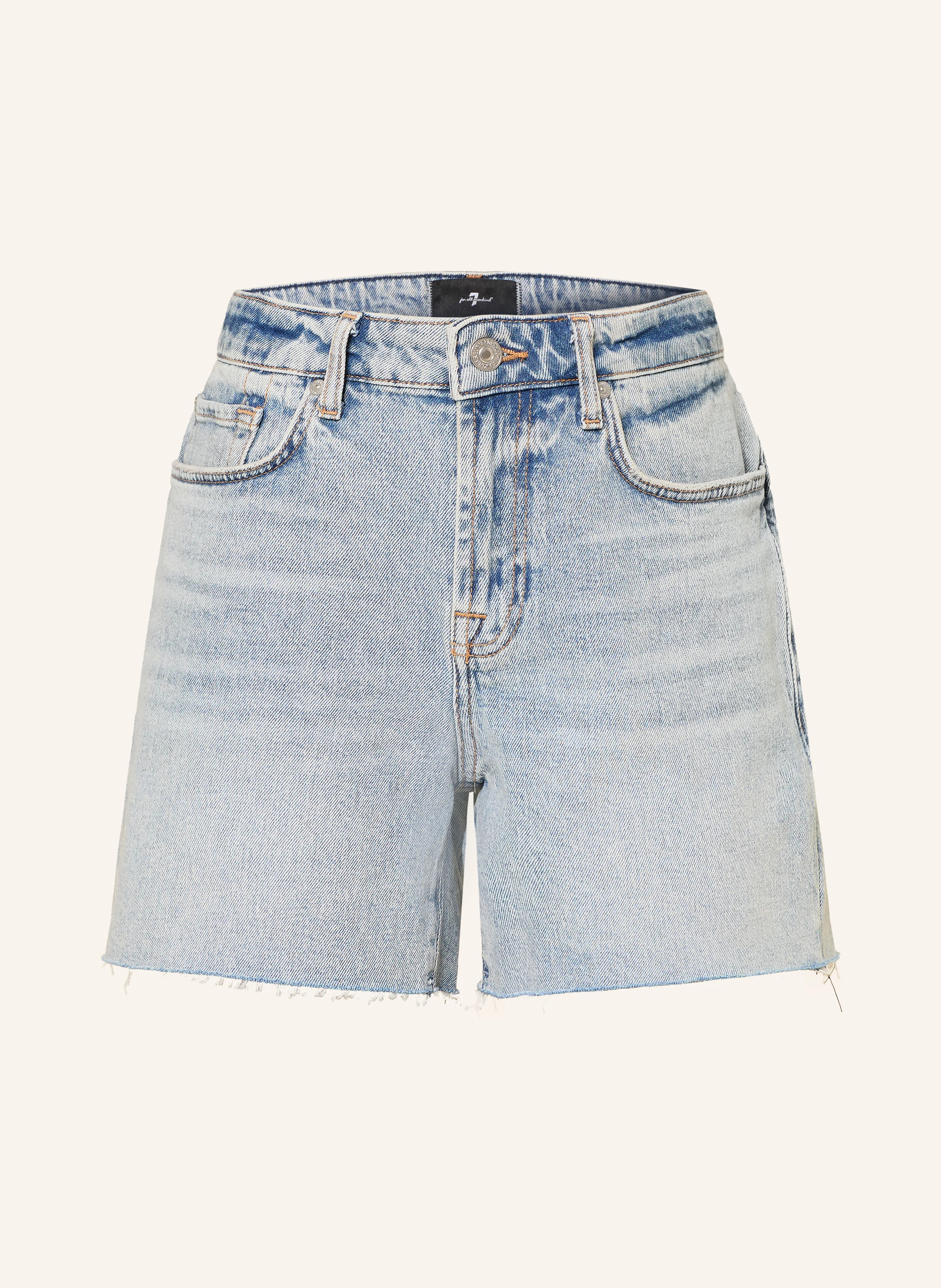 7 for all mankind Jeansshorts MONROE in od1 mid blue | Breuninger (DACH)