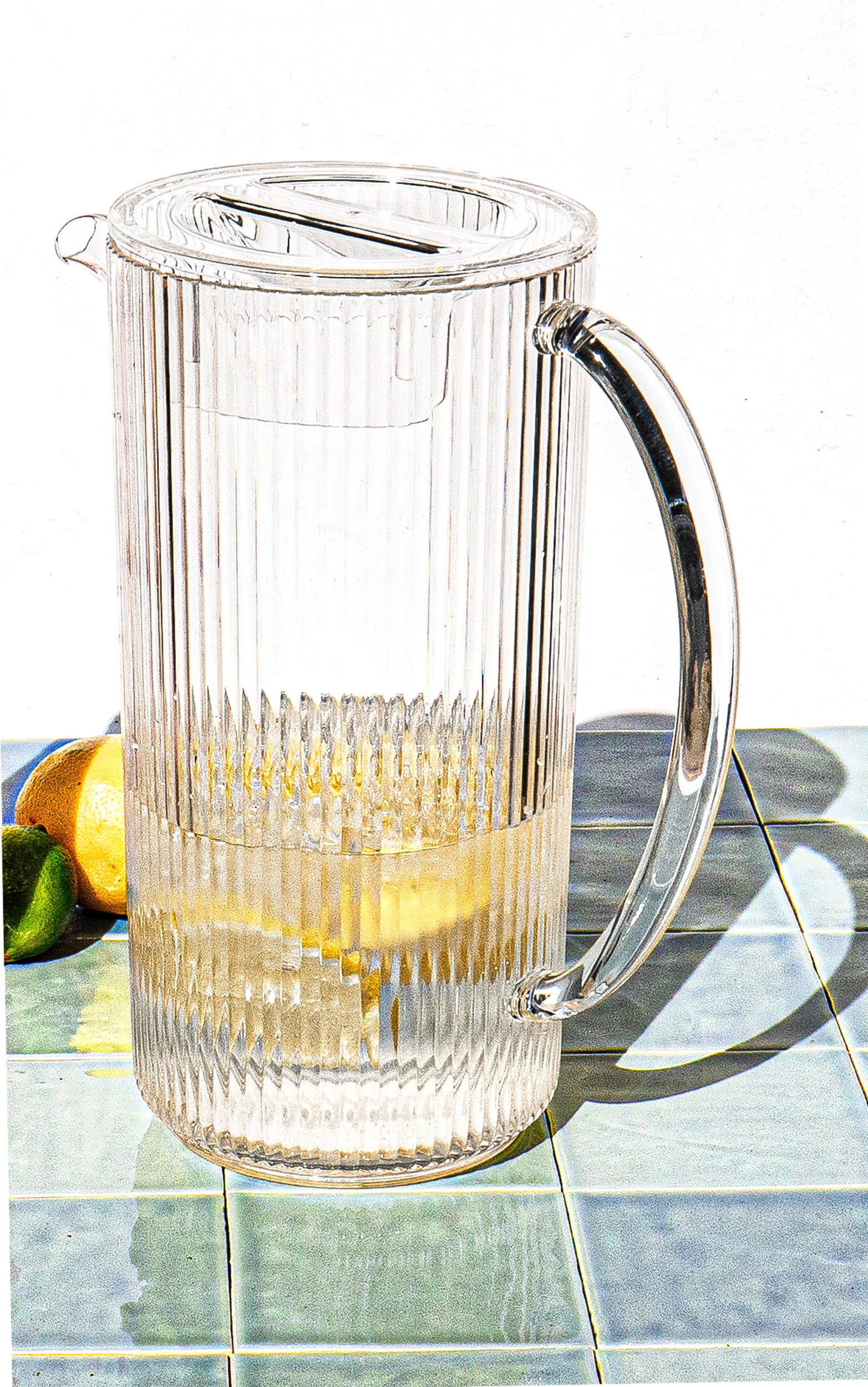 Mesa Acrylic Drinking Pitcher with Lid - Clear - 111 oz | Wayfair North America