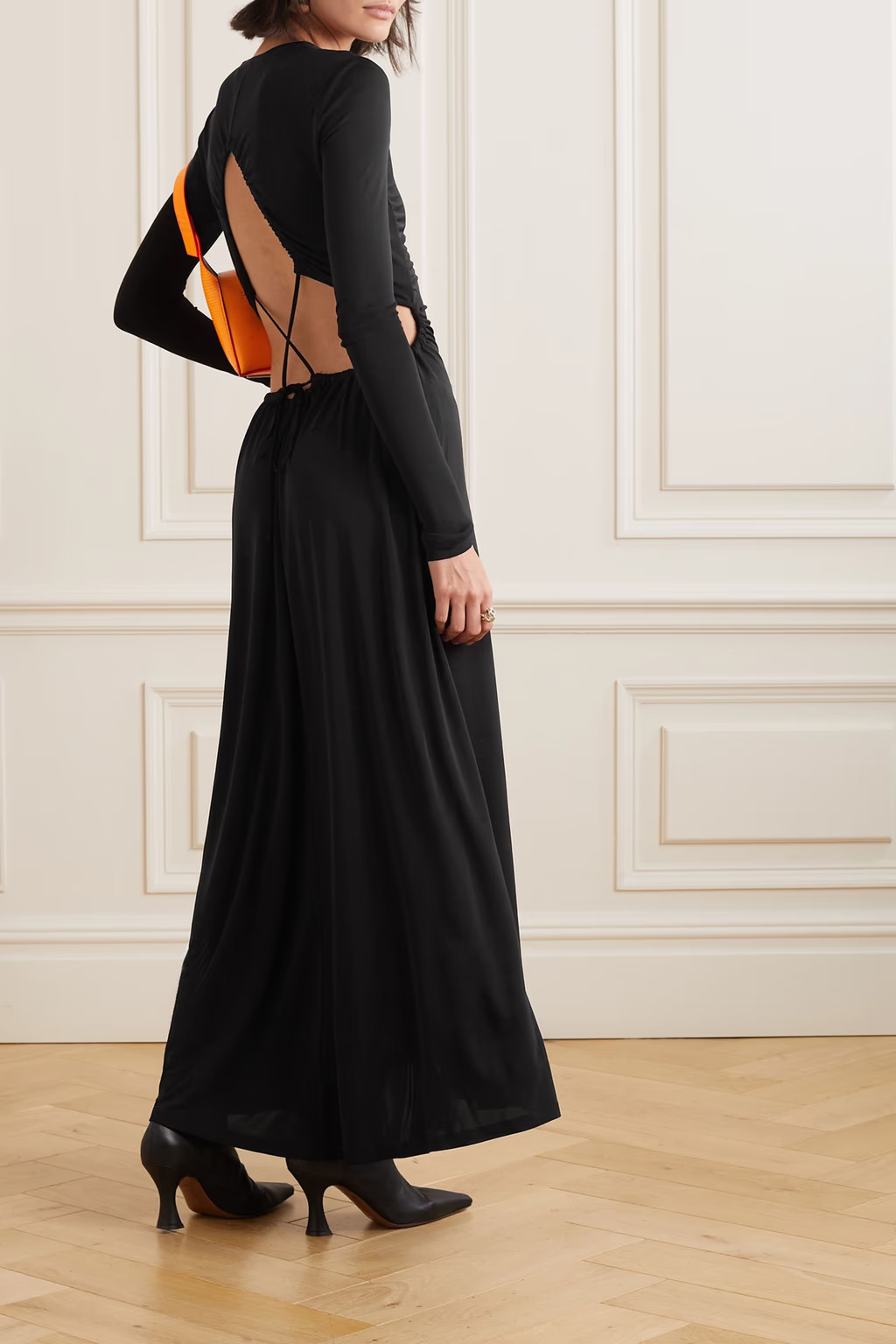 Open-back jersey maxi dress | The Outnet (US and CA)