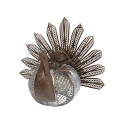 The Holiday Aisle® Metal Turkey Figurine | Wayfair | Wayfair North America