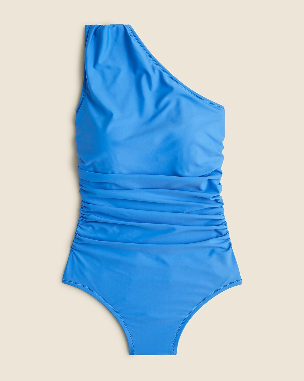 Ruched one-shoulder one-piece | J. Crew US