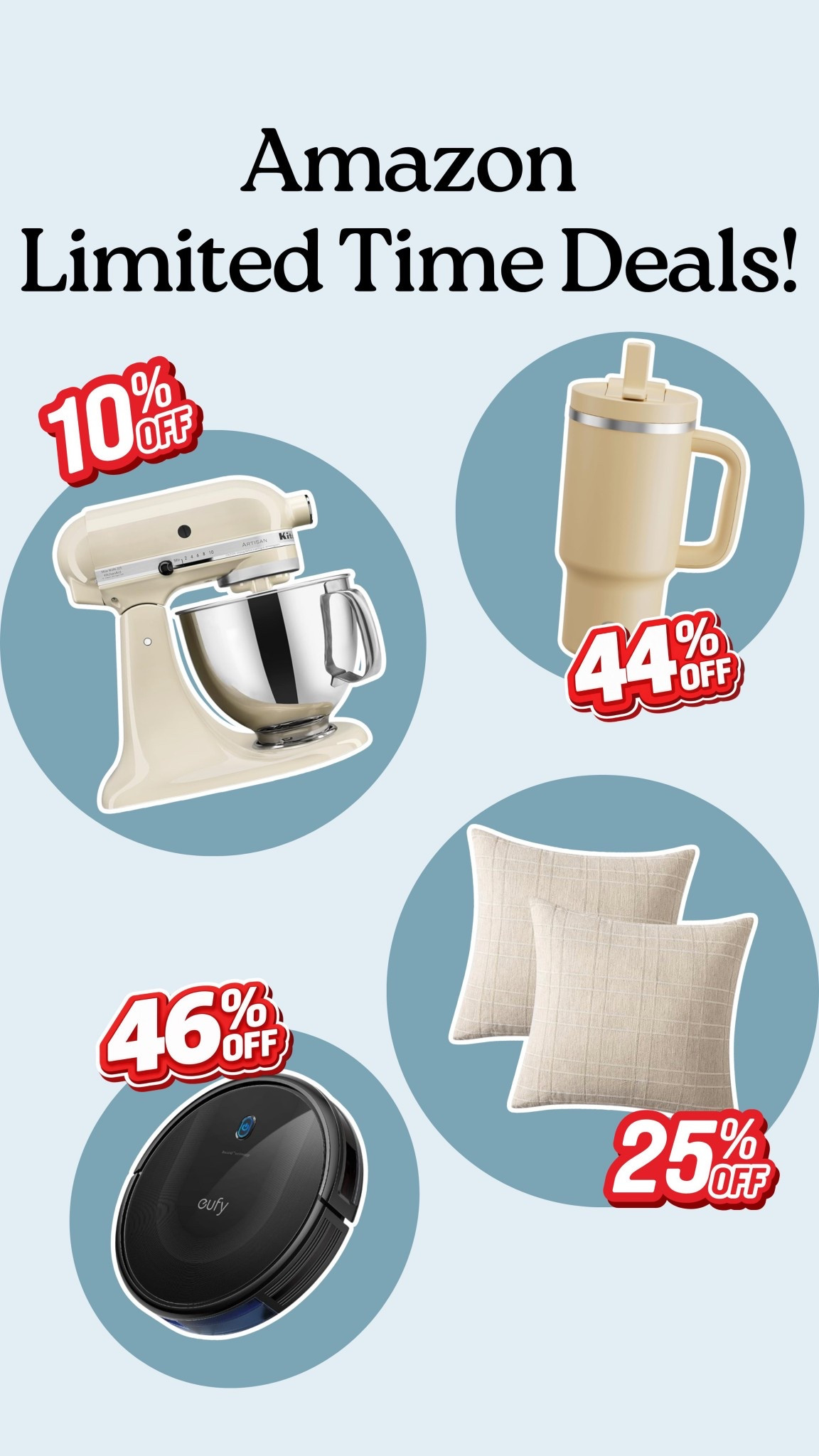 Limited time sales on Amazon. Jump on the discounts while you can! Home decor, to kitchen appliances, to essentials, and more!


Sale alert, discounts, home essentials 

#LTKHome #LTKSaleAlert #LTKSeasonal