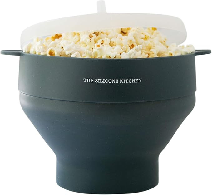 The Silicone Kitchen Silicone Microwave Popcorn Maker Collapsible Bowl, Non-Toxic, Dishwasher Saf... | Amazon (US)