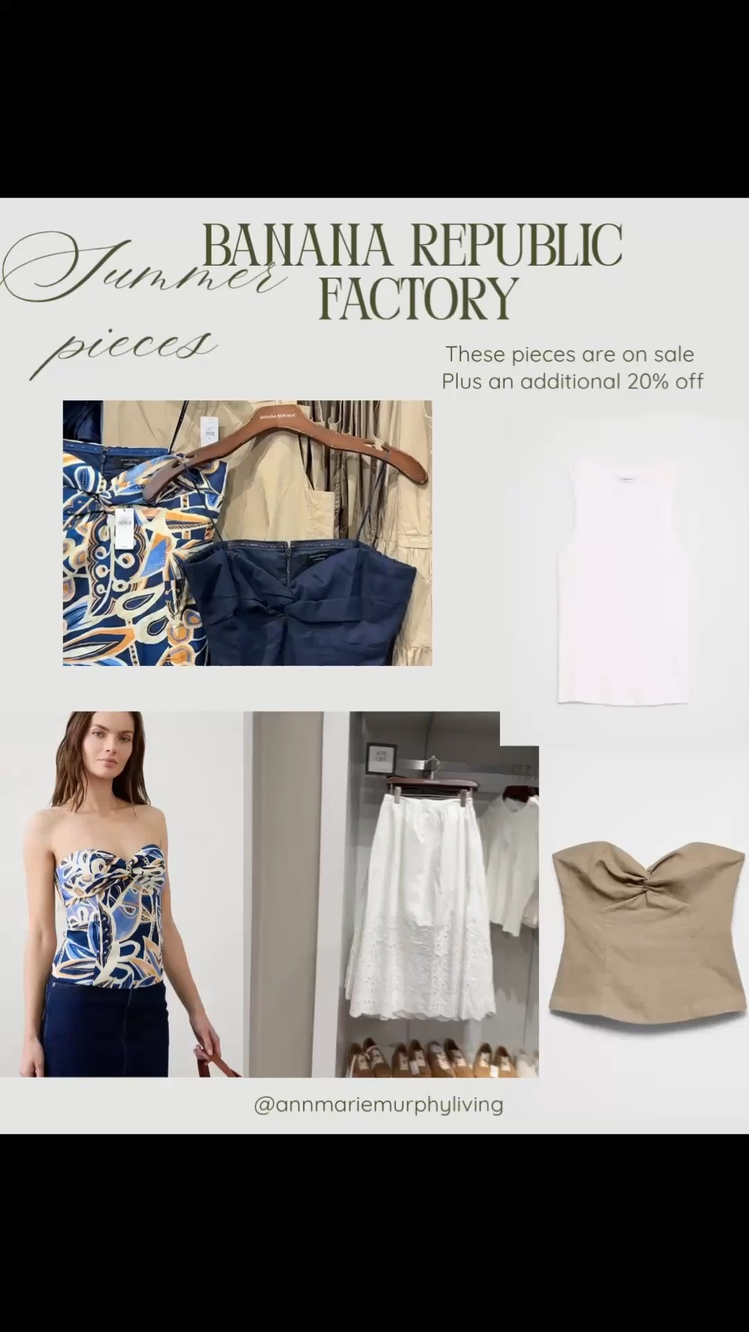Summer pieces On sale plus an additional 20% off.

#LTKootd #LTKSaleAlert #LTKMidsize