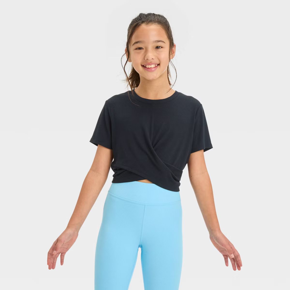 Girls' Soft Ribbed T-Shirt - All In Motion™ | Target