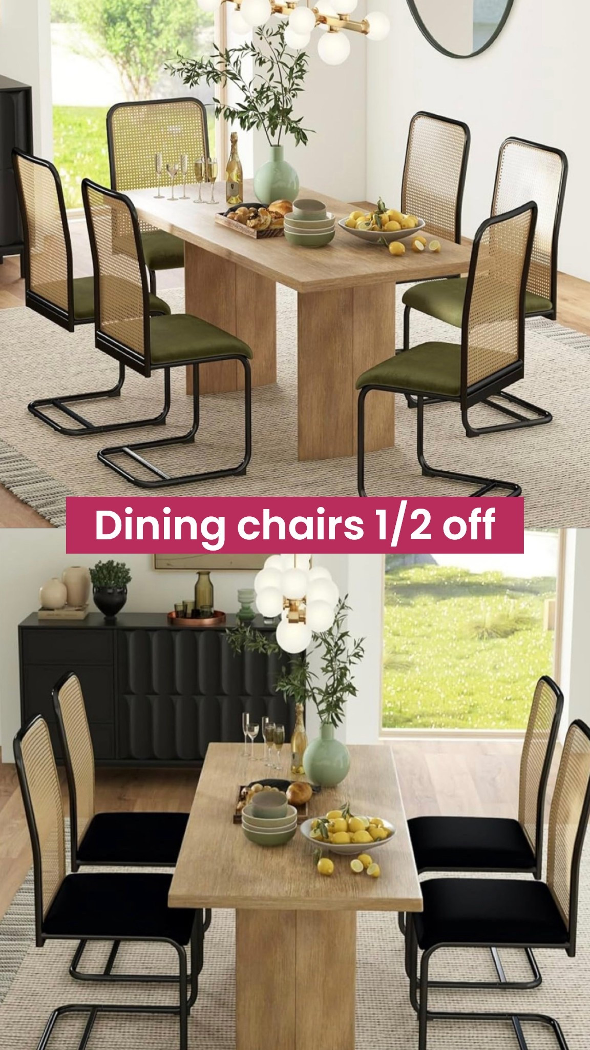Dining chairs 1/2 off from Amazon! Cute dining chairs, mid century modern furniture.

#kitchen #home #diningtable 

#LTKHome