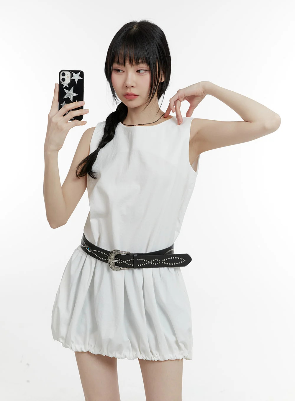 Sleeveless Bubble Mini Dress CM429 | Lewkin