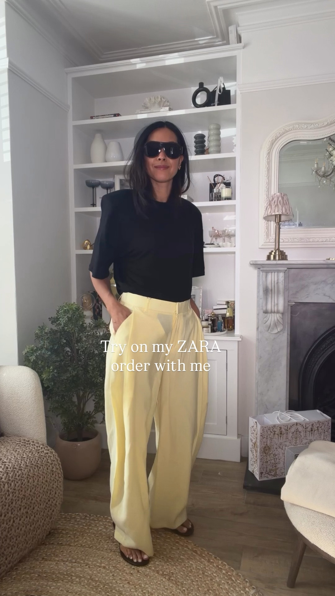 These are the items I kept from my order. The yellow trousers are amazing as is the shoulder pad top, jeans and lace trim tops! And don’t get me started on the kaftan! Zimmerman vibes 👌 Yellow trousers are linked but show up as white in the image! #zara #tryon 

#LTKsummer #LTKspring #LTKuk