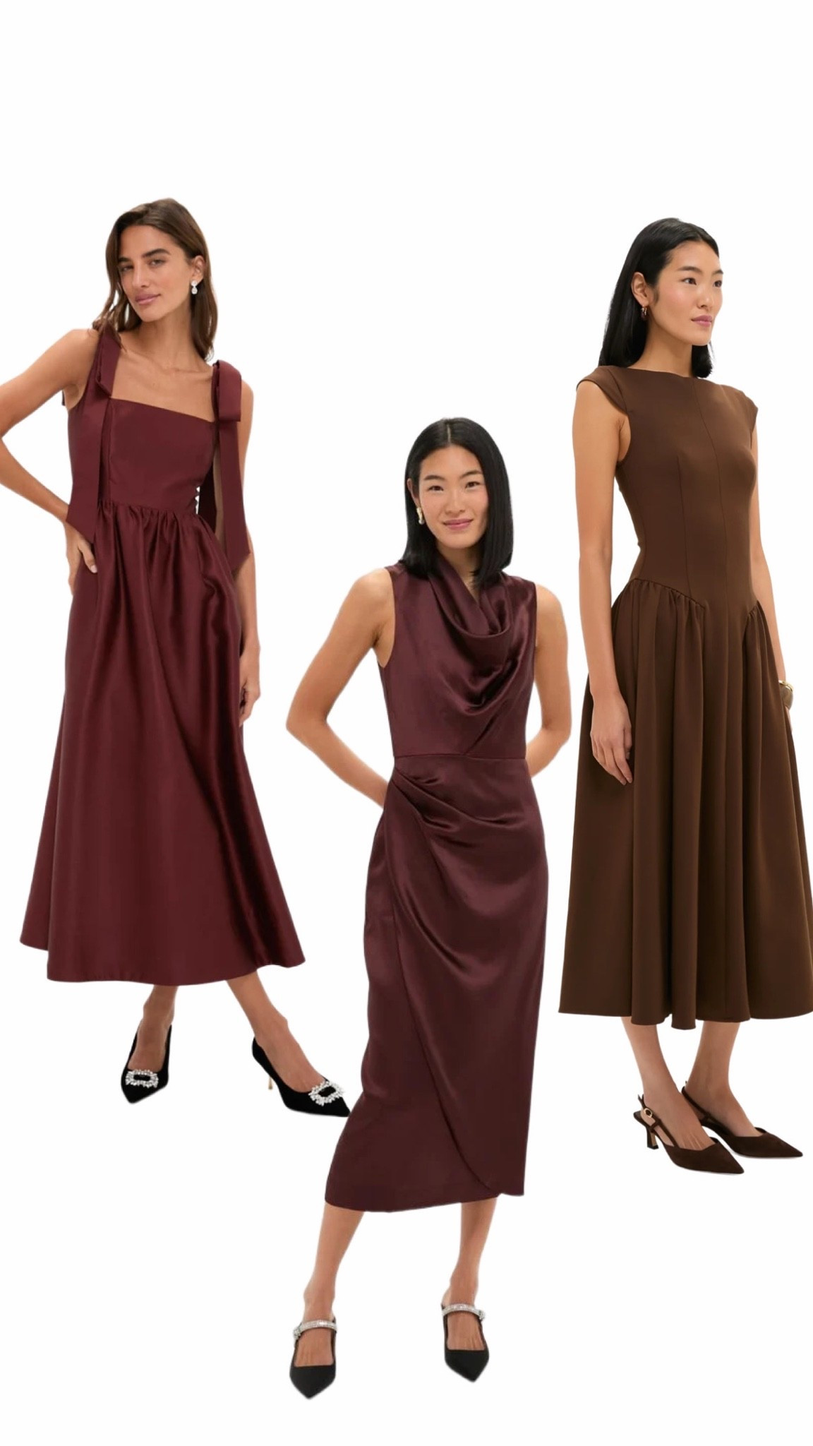 Fall formal 🤎 chocolate brown and oxblood

#LTKootd