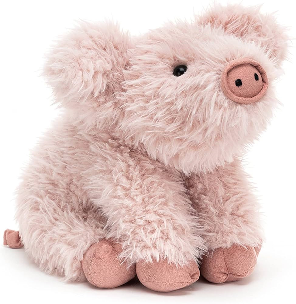 Jellycat Curvie Pig Stuffed Animal, 10 inches | Farmyard Plush Toy | Classic Children's Gift | Amazon (US)