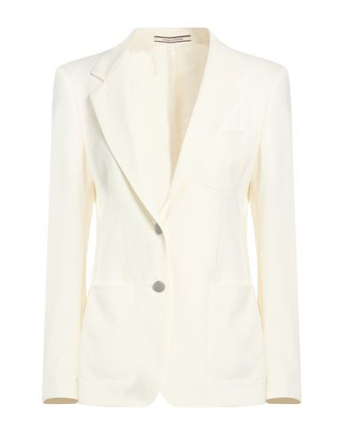 Tagliatore 02-05 Woman Blazer Off white Size 4 Polyester, Virgin Wool, Elastane | YOOX (US)