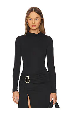 Camila Coelho Nia Bodysuit in Black from Revolve.com | Revolve Clothing (Global)