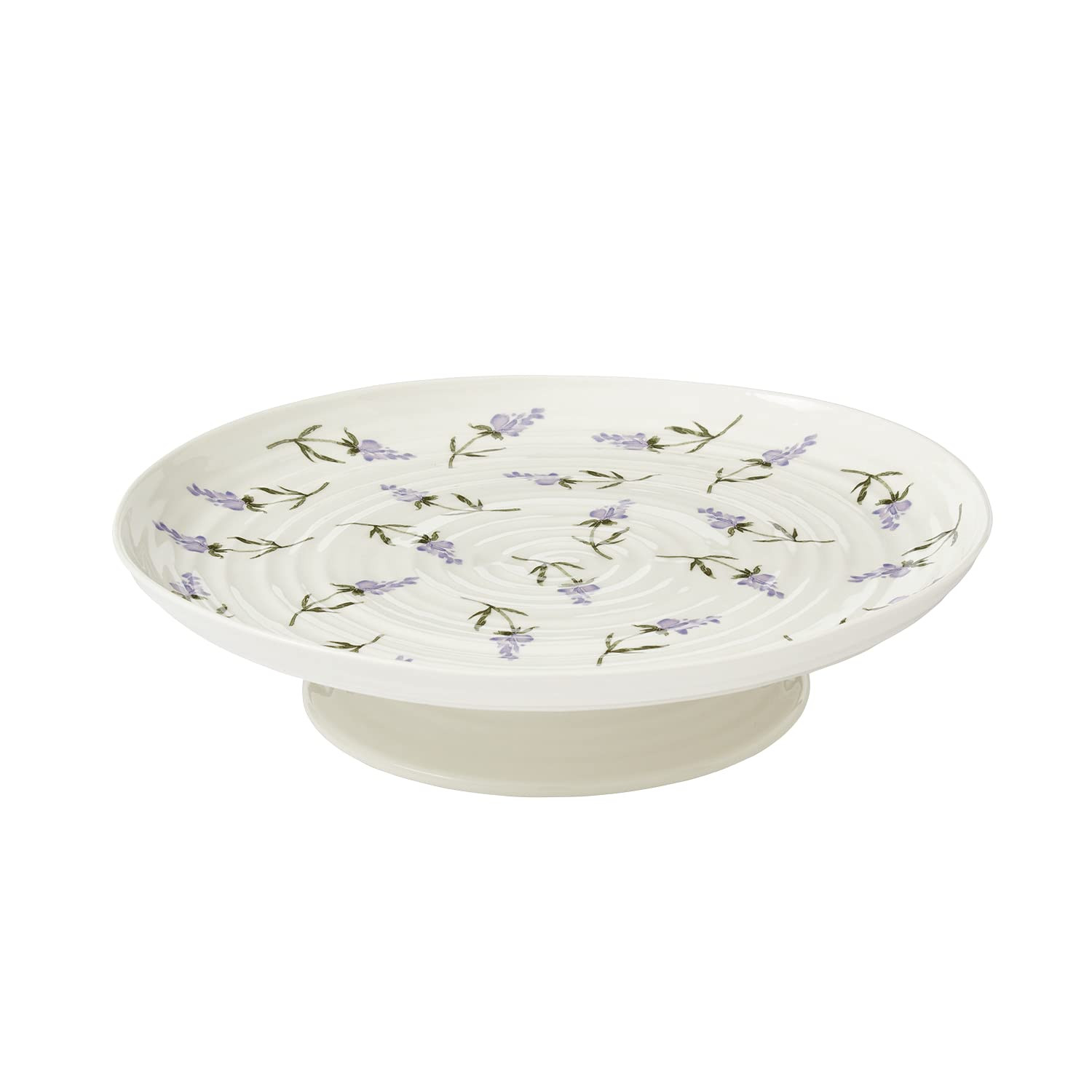 Portmeirion Sophie Conran Lavandula Footed Cake Plate | 12-Inch Porcelain Cake Stand | White Roun... | Amazon (UK)
