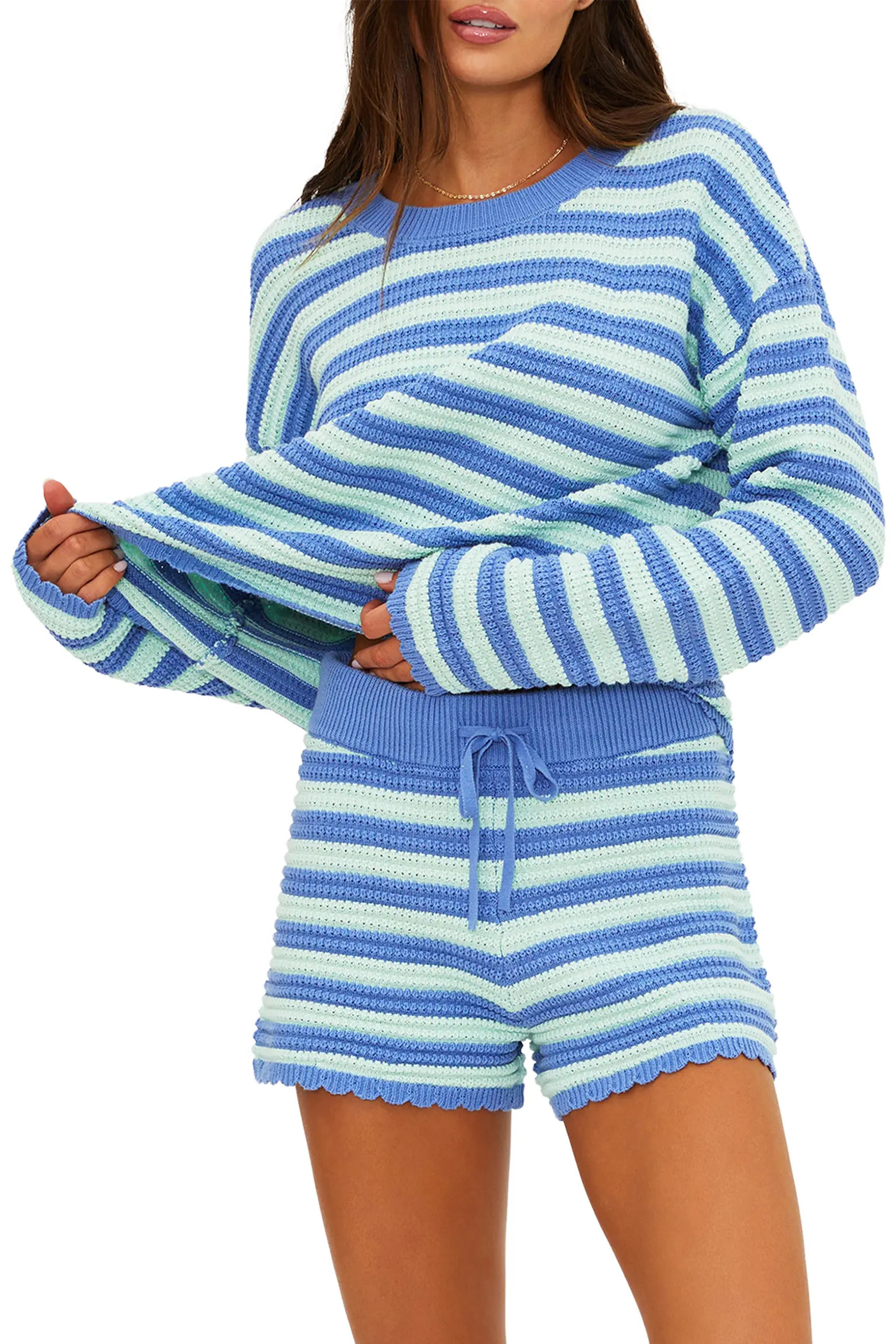 Stripe Cotton Cover-Up Sweater (Women) | Nordstrom | Nordstrom