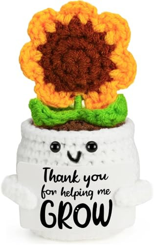 MBL Teacher Appreciation Gifts for Women - Thank You Sunflower Crochet Flower Teacher’s Day Retirement Graduation Gift for Teachers Boss Lady Coworker Supervisor Emotional Inspirational Support | Amazon (US)