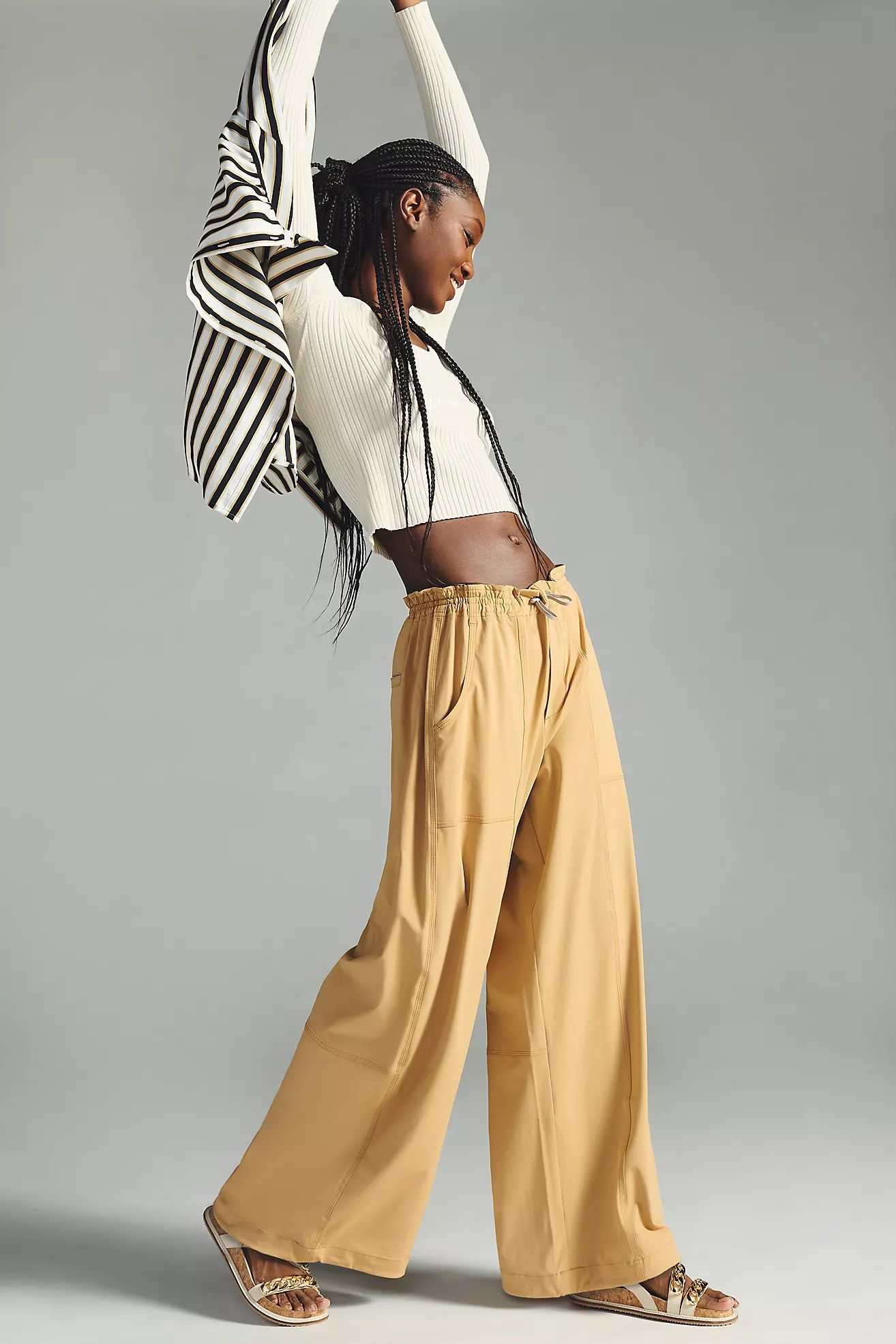 By Anthropologie Wide-Leg Parachute Pants | Anthropologie (US)