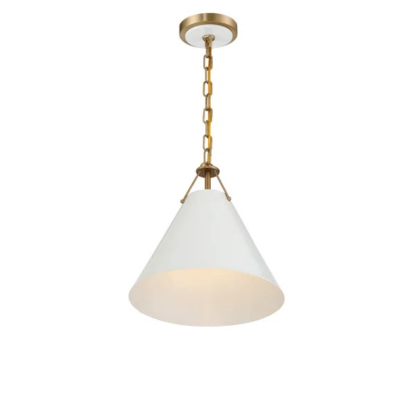 Kinston 1 - Light Gold Cone Pendant | Wayfair North America