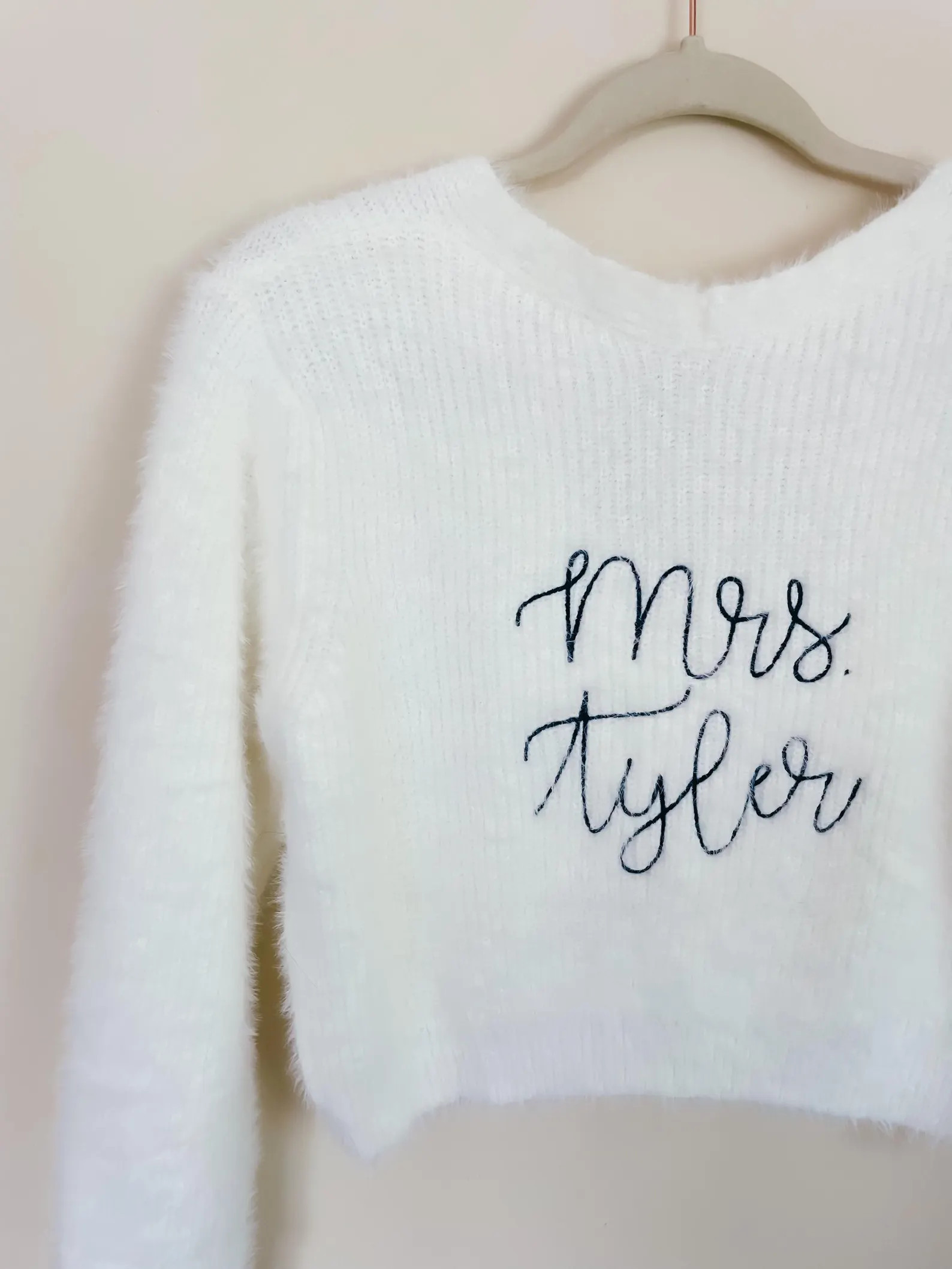 Custom Mrs. Bridal Cardigan | Embroidered Bride Sweater | Bride Getting Ready Outfit | Soft Ivory... | Etsy (US)
