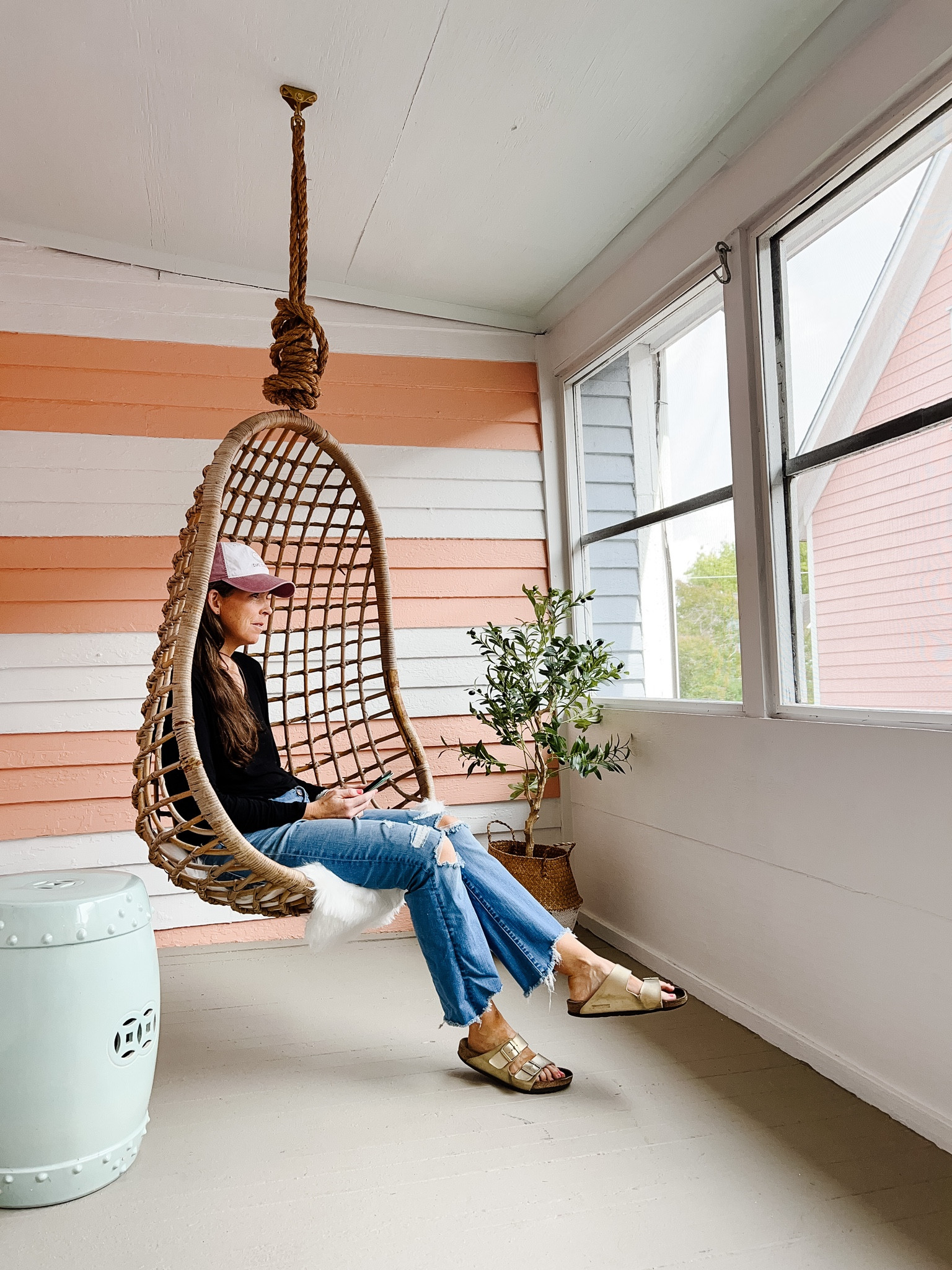 The Peach House Upstairs Porch - vintage swing 

#LTKSeasonal #LTKhome