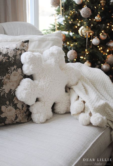 Love this snuggly snowflake pillow from Pottery Barn  

#LTKhome #LTKHoliday #LTKHolidaySale