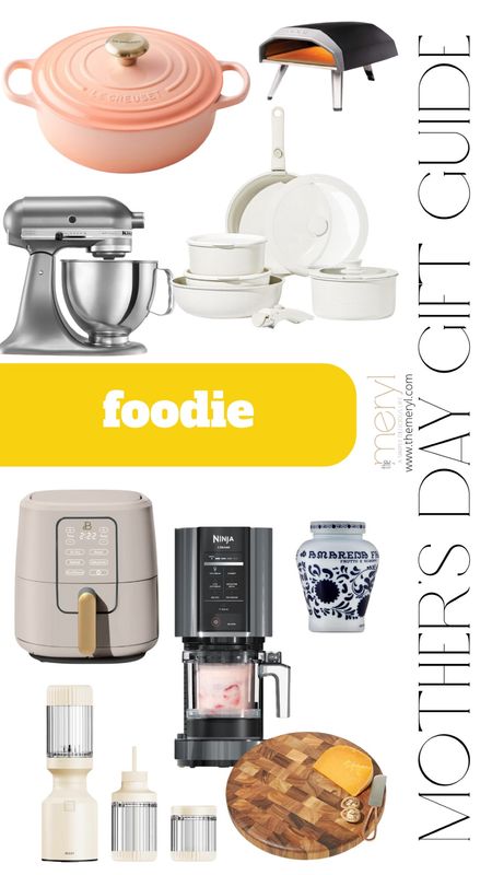 Mother’s Day Gift Guide. Ideas for the foodie mom.
Fabbri Amarena Cherries KitchenAid Mixer Ninja Ice Cream Maker Carote Cookware Beast Blender Le Creuset Cast Iron Breville InFizz Carbonator Willams Sonoma Amazon Charcuterie Board Outdoor Pizza Ovenn

#LTKhome #LTKGiftGuide #LTKfindsunder100