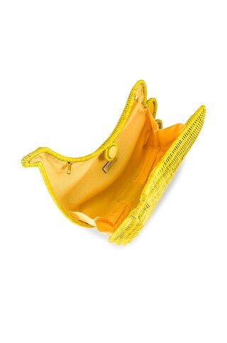 Serpui Banana Bunch Wicker Clutch in Yellow from Revolve.com | Revolve Clothing (Global)